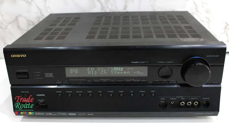 Onkyo TX-SR707 7.2-Channel Home Theater Receiver - [ POWERS ON ] [ NO SOUND]