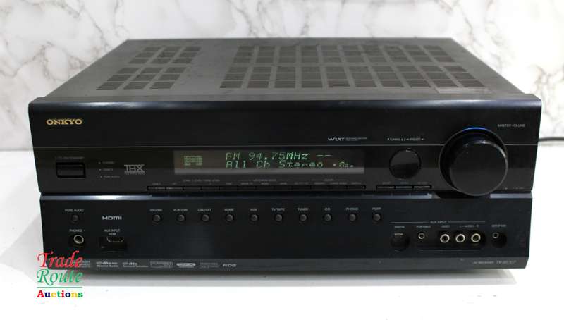 Onkyo TX-SR707 7.2-Channel Home Theater Receiver - [ POWERS ON ] [ NO SOUND]