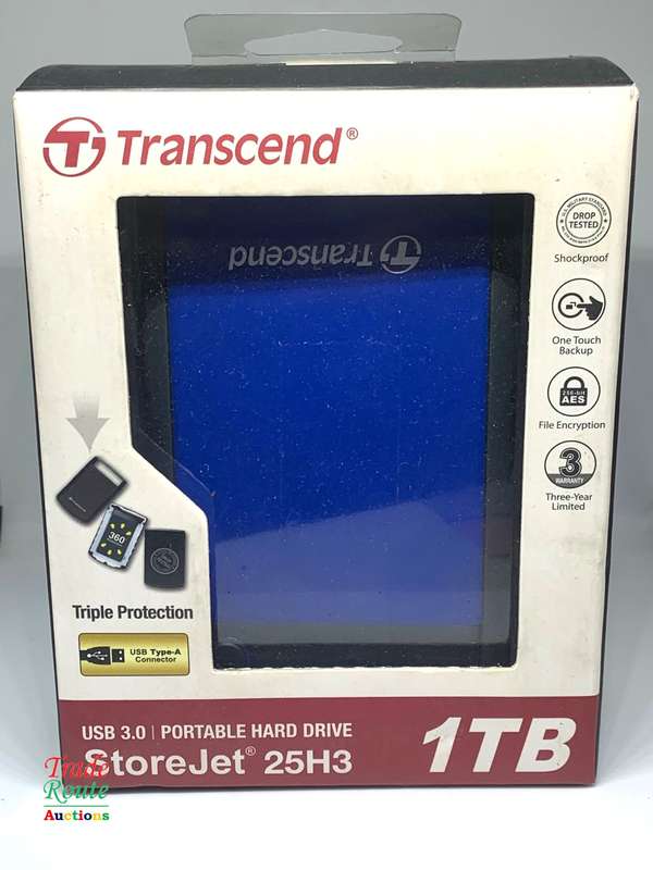 1TB External HDD - Transcend StoreJet 25H3 ** NEW OPEN BOX **