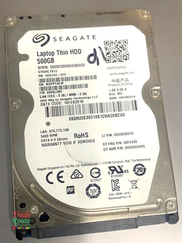 SEAGATE Laptop Thin HDD 500GB 2.5"