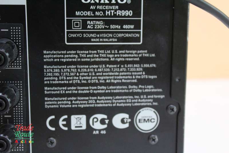 Onkyo HT-R990 7.1 Surround AV Receiver HDMI Output Amplifier