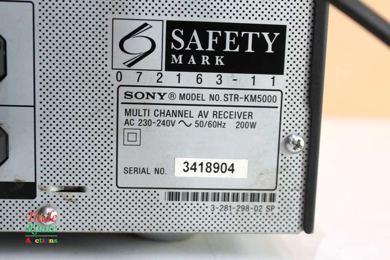 SONY Multi Channel AV Receiver - STR-KM5000 200W - NO POWER - Salvage Stock - For Spares or Repair