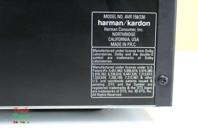 Harman Kardon AVR 158/230 AV Receiver - Salvage Stock Faulty for Spares / Repairs