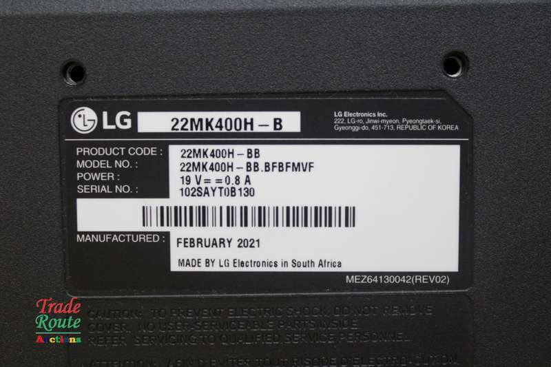 LG 22-inch Full HD Monitor 22MK400H - HDMI + VGA (1920x1080)