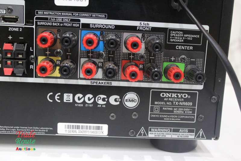 Onkyo TX-NR609 7.2 Network A/V Receiver - [FOR Spares/Repair] [ Powers On/OFF]