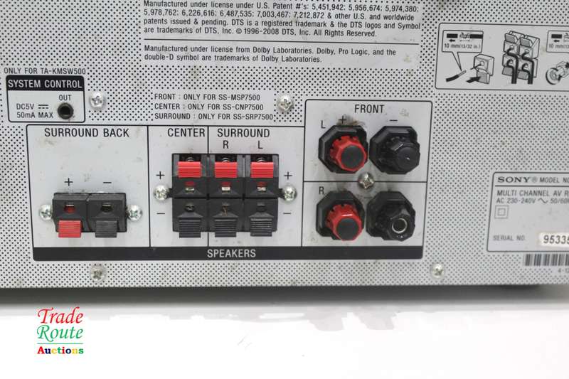 SONY Multi Channel AV Receiver - STR-KM5500 - Powers ON Has Sound - Faulty HDMI