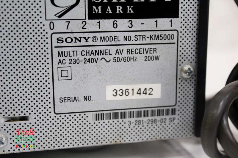 SONY Multi Channel AV Receiver - STR-KM5000 200W - NO POWER - Salvage Stock - For Spares or Repair