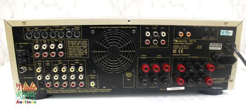 Nakamichi AV-10 AV Receiver - Powers on / No Sound Salvage Stock Faulty