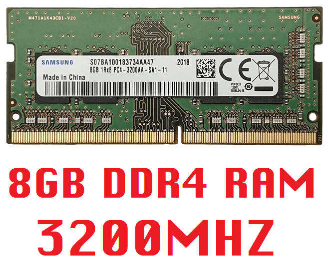 SAMSUNG 8GB DDR4 RAM 3200 MHz Memory Module for Laptops