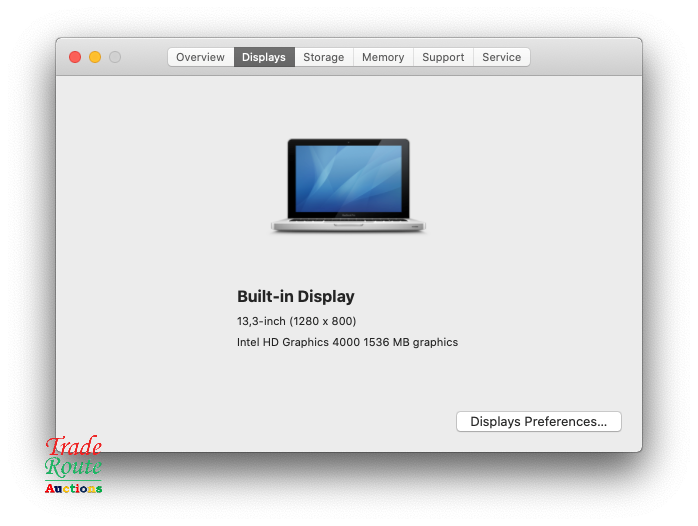 Apple MacBook Pro 13.3-inch  | Core i5 2.5GHz | 4GB RAM | 240GB HDD Damages to Plastic cover in back
