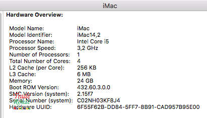 Apple iMAC 27 INCH | Core i5 3.2GHz 24GB RAM 1TB SSD Solid State * ULTRASLIM * Cracked outerglass