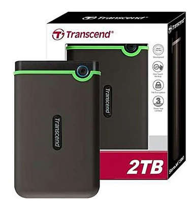 2TB External HDD - Transcend StoreJet 25M3 ** NEW OPEN BOX **