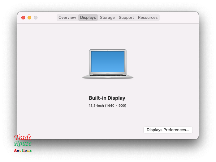 2017 MacBook Air 13.3-inch | Core i5 1.8GHz | 8GB RAM | 128GB SSD MacOS Monterey