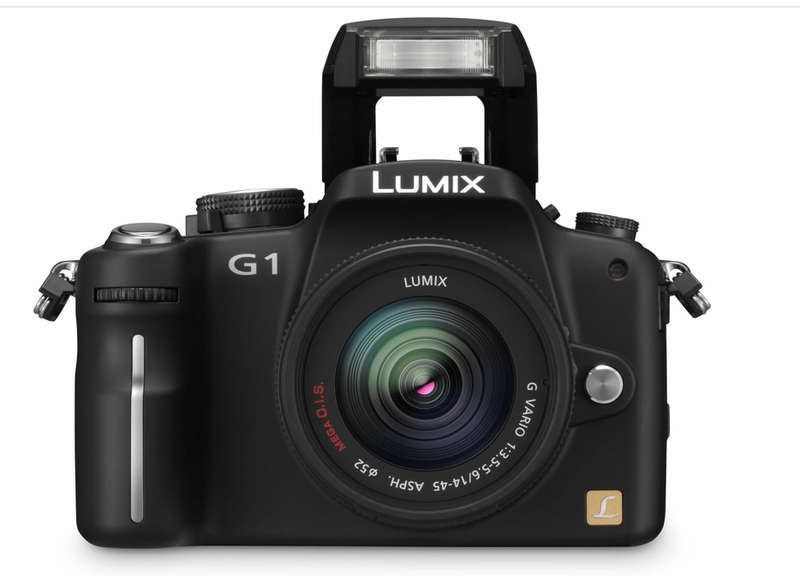 Panasonic Lumix DMC-G1 SLR-Style Digital Camera (Black) with 14-45mm Lens