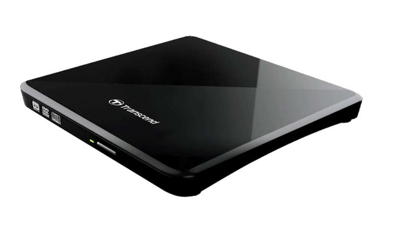 Transcend 8X Slim Portable DVD Writer Optical Drive (TS8XDVDS-K)