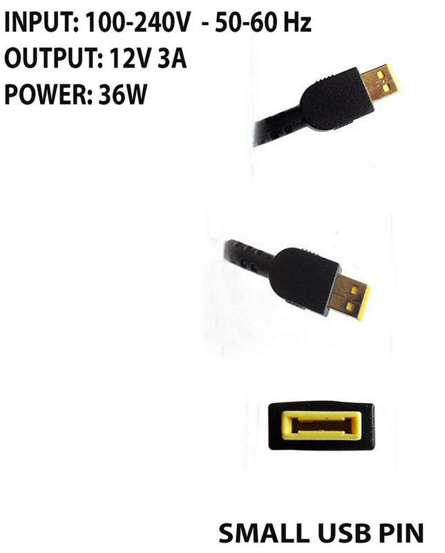 36W 12V 3A Charger Power adapter for Lenovo ThinkPad 10, Helix 2, ADLX36NCC2A, ADLX36NDT2A, Generic