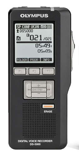 Olympus DS-5000 Digital Voice Recorder - Handheld Voice Dictation Recorder