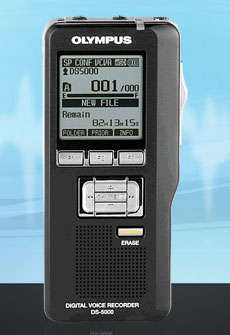 Olympus DS-5000 Digital Voice Recorder - Handheld Voice Dictation Recorder