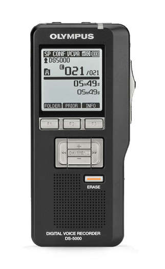 Olympus DS-5000 Digital Voice Recorder - Handheld Voice Dictation Recorder