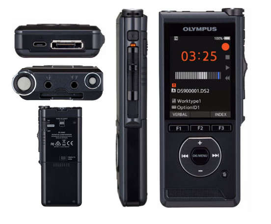 Olympus DS-9000 Professional Digital Voice Recorder - Handheld Voice Dictation Recorder