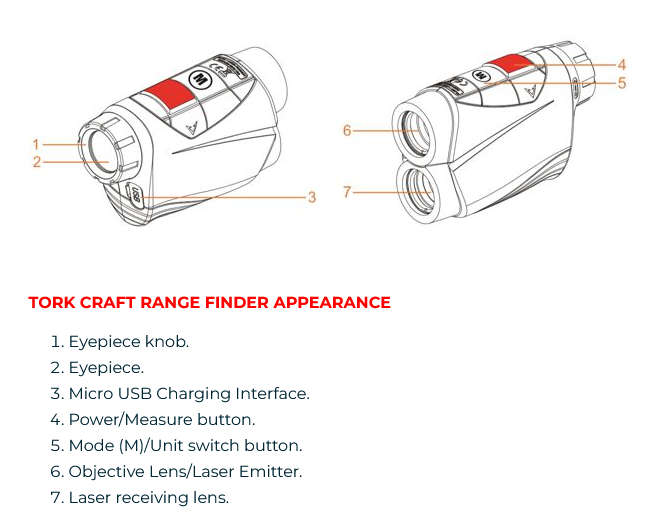Tork Craft Range Finder 600M 6x Magnification
