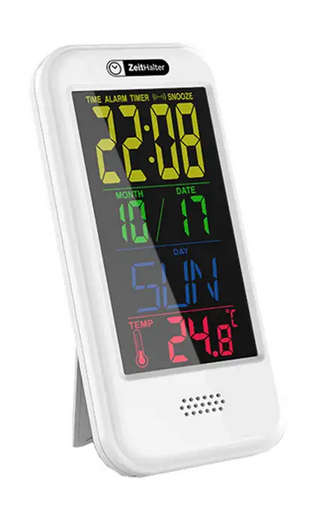 Colorful Screen LCD Alarm Clock Thermometer Calendar