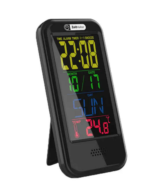 Colorful Screen LCD Alarm Clock Thermometer Calendar
