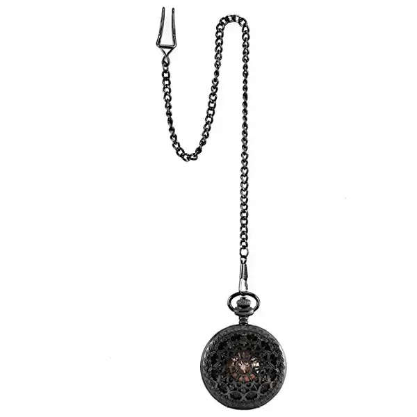 Mechanical Retro Style Skeleton Pocket Watch