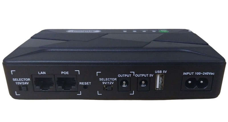 10000mAh Mini DC UPS Un-interrupted power for Wifi Routers Fibre Modems, Security Cam, Mobile device