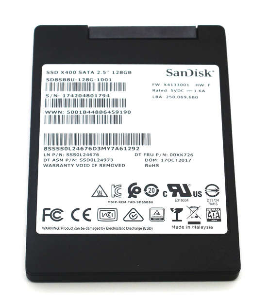Sandisk 128GB SSD 2.5 Inch X400