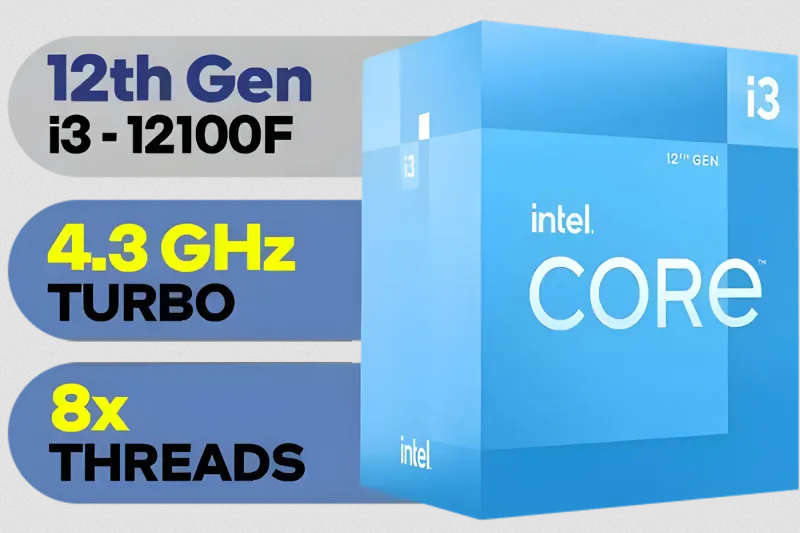 Evetech MSi Gaming PC Core i3 12th Gen 16GB RAM NVIDIA GeForce GT 710 Graphics Card