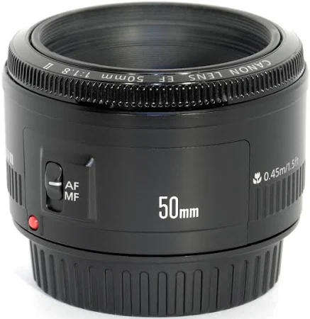 Canon EF 50mm f/1.8 II Lens - Fits Canon Cameras