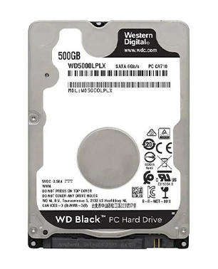 WD Black 500GB HDD for Laptops - 2.5 inch