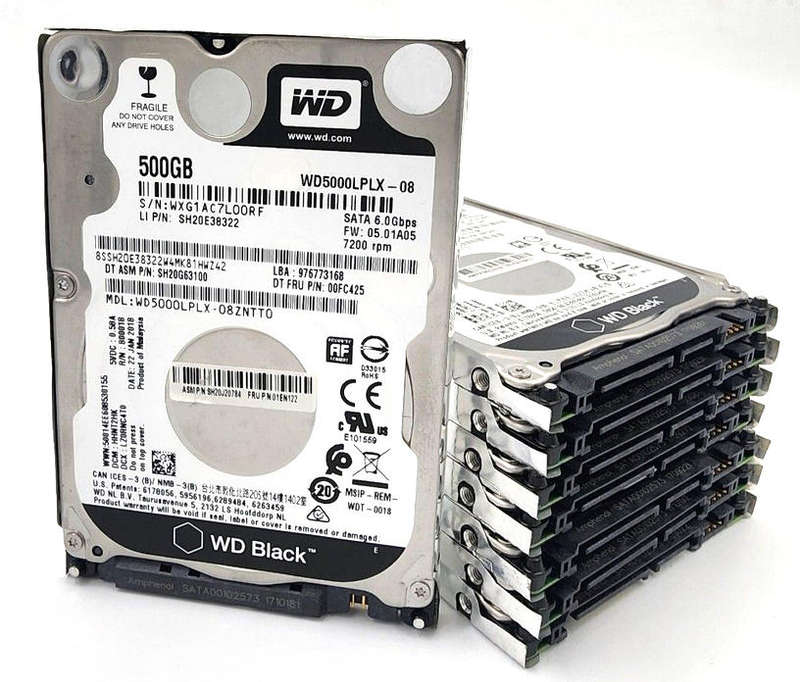 WD Black 500GB HDD for Laptops - 2.5 inch