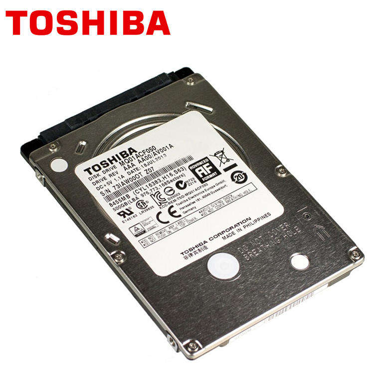TOSHIBA 500GB HDD for Laptops