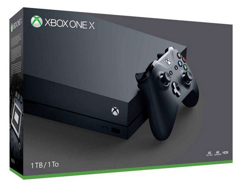 Microsoft Xbox One X 1TB Console (BLACK) Model 1787 + 1 Controller [BOXED]