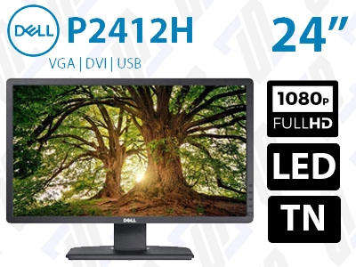 Dell 24-inch Widescreen FHD LCD Monitor - Dell P2412H