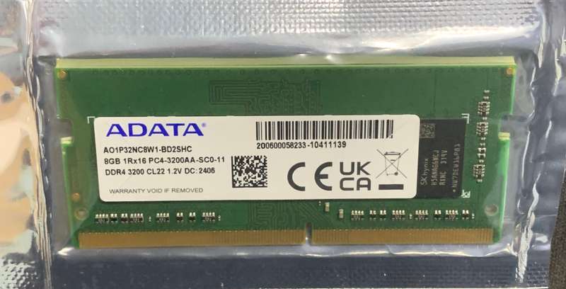 ADATA 8GB DDR4 RAM 3200 MHz Memory Module for Laptops
