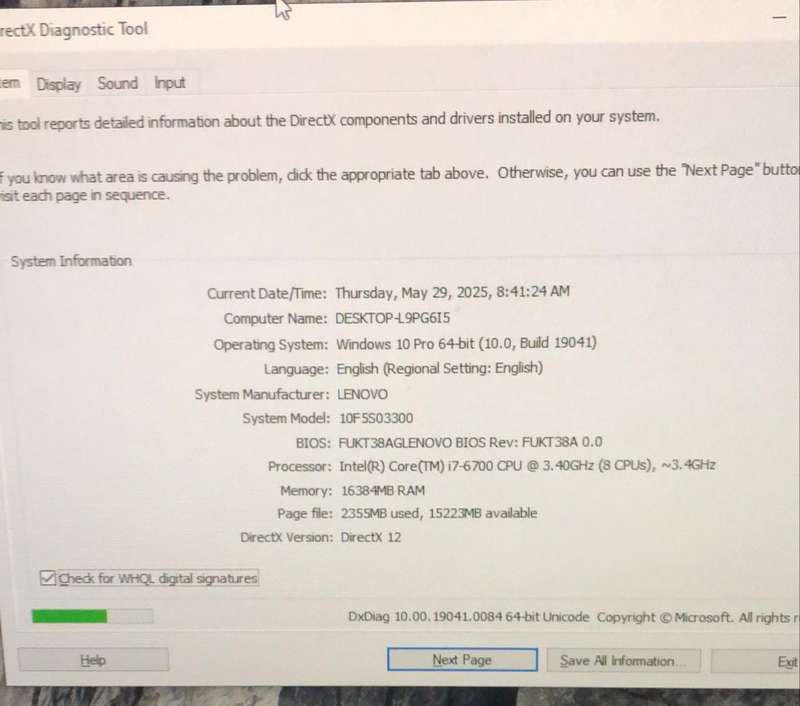 Lenovo M900z AIO All-in-One PC (ThinkCentre) - Type 10F5  - Core i7 24 inch Screen 16GB RAM
