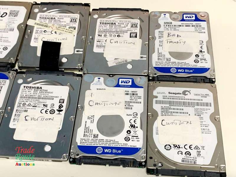 8 x HDD Lot - Salvage Stock - 1 bid gets all 8 - for Spares