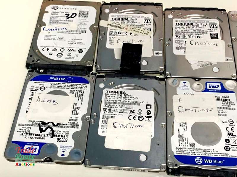 8 x HDD Lot - Salvage Stock - 1 bid gets all 8 - for Spares