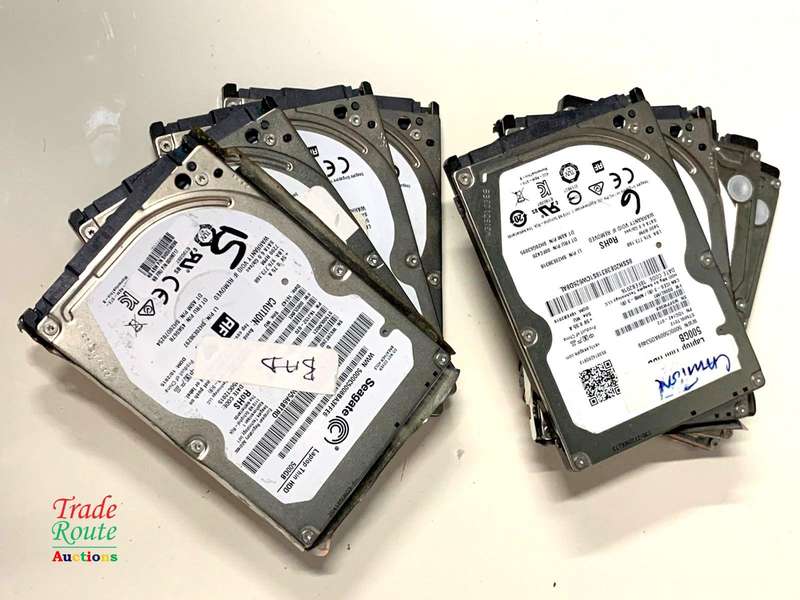 8 X HDD LOT  - Salvage Stock - 1 bid gets all 8 - for Spares
