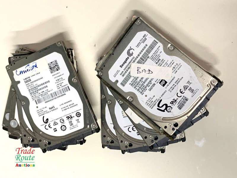 8 X HDD LOT  - Salvage Stock - 1 bid gets all 8 - for Spares