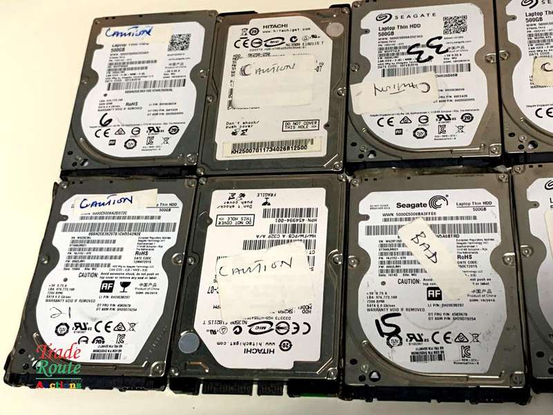 8 X HDD LOT  - Salvage Stock - 1 bid gets all 8 - for Spares