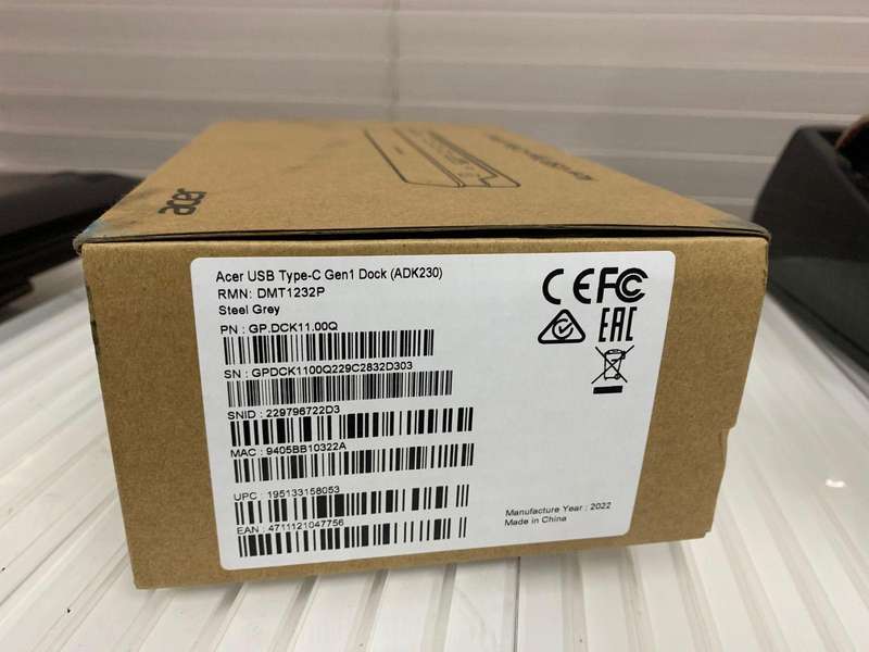 Acer USB Type-C Gen1 Universal Dock ADK230