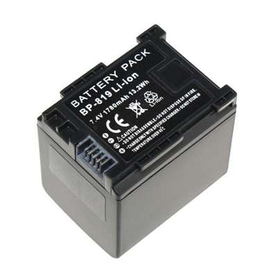 BP-819 Replacement Battery (1780mAh) for Canon camcorders - replaces BP-807, BP-808, BP-809, BP-820