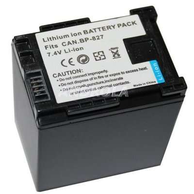 BP-827 replacement Battery (2670mAh) for Canon XA10, XA20, XA25, XA30, XA35 camcorders