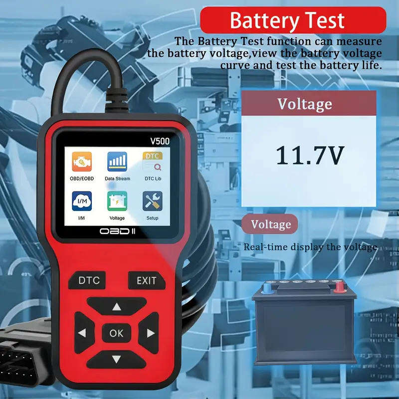 2025 OBD2 Scanner OBDII Car Fault Detector Scanner Diagnostic for Most Car Models
