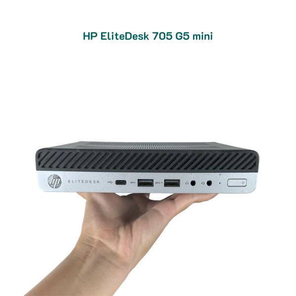 HP EliteDesk 705 G5 Desktop Mini AMD Ryzen 5 PRO 3400G Radeon Vega Graphics 8GB RAM 256GB SSD