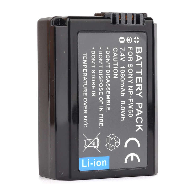 NP-FW50 Rechargeable Battery for Sony Cameras (1080mAh) for A7, NEX-3, NEX-5, NEX-7